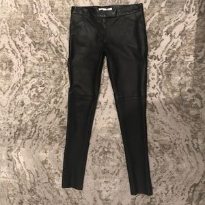 Veronica Beard Skinny Leather Pants